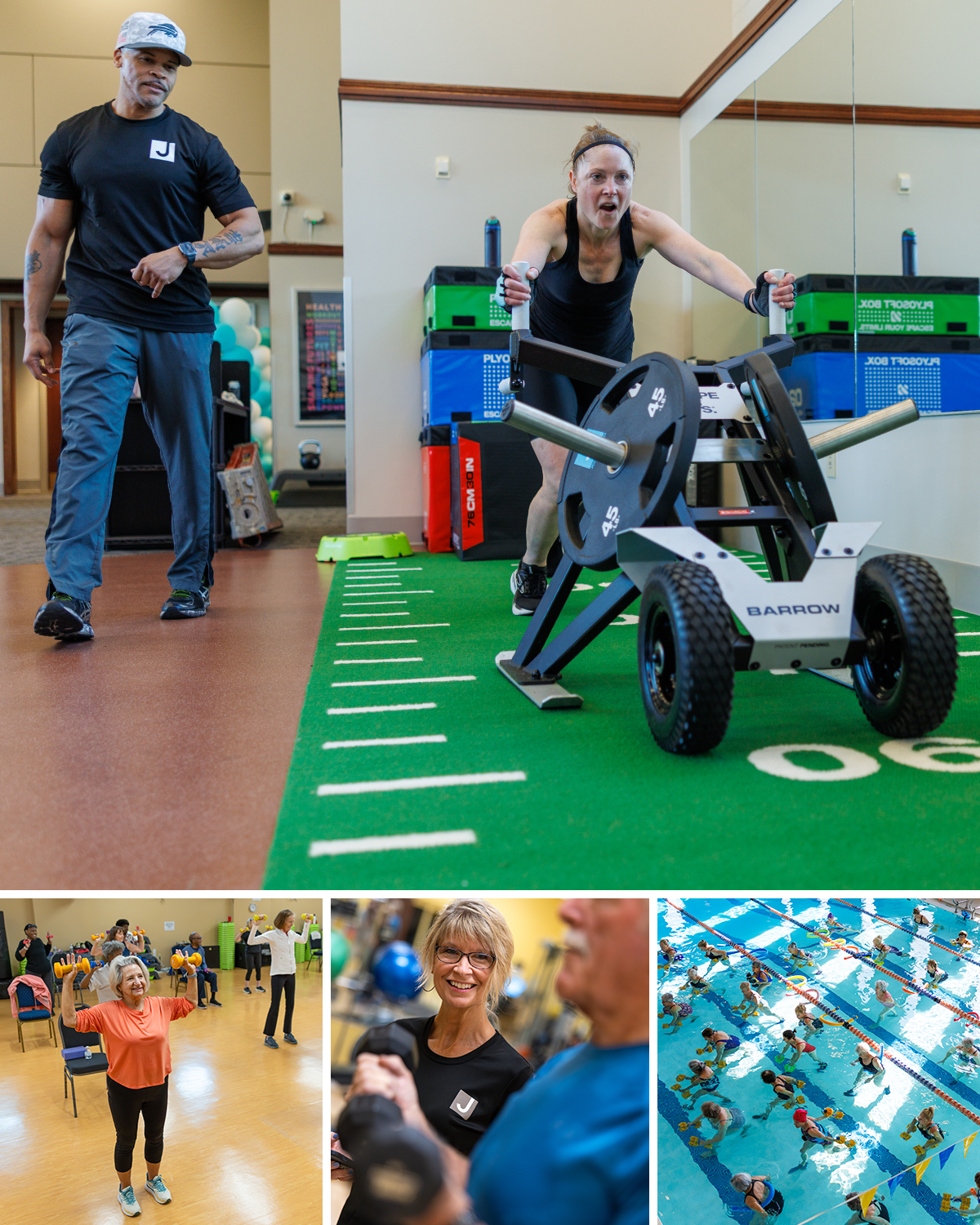 JCC Buffalo fitness and wellness programs including personal training, functional fitness, group exercise, and aquatics